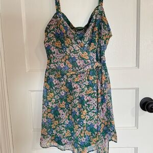 Lush Floral Wrap Summer Jumper